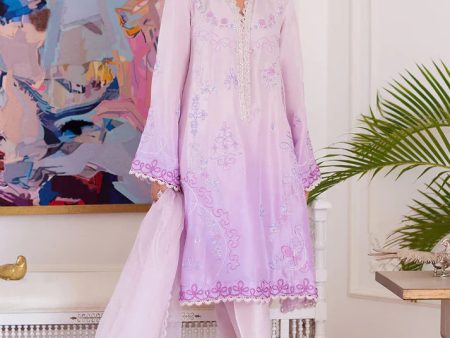 Luna Eid 24 - Lavinia Ombre Embroidered Raw Silk Shirt With Dupatta Discount