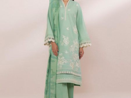 Lawn  24 - 2 Piece - Embroidered Dobby Suit 0U2Dest24V14 Hot on Sale