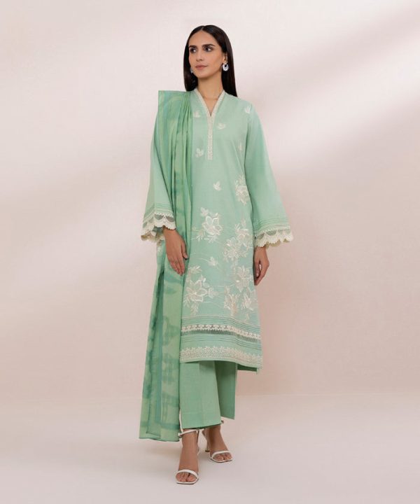 Lawn  24 - 2 Piece - Embroidered Dobby Suit 0U2Dest24V14 Hot on Sale