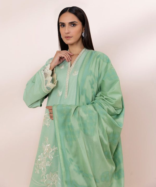 Lawn  24 - 2 Piece - Embroidered Dobby Suit 0U2Dest24V14 Hot on Sale