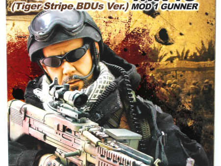 Hot Toys 1 6 12  U.S. NSW Forces Desert Ops MK43 Tiger Stripe BDUs Ver Mod 1 Gunner Action Figure Sale