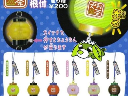 Yujin Ocha Ken Gashapon Lantern 6 Mascot Strap Figure Set Sale