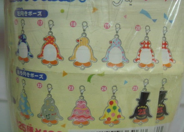 Yujin Pingu Penguin Gashapon 25th Anniversary 25 Mascot Swing Strap Figure Set Fashion