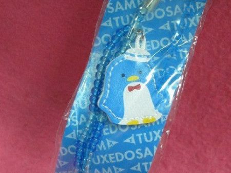 Sanrio 1998 Tuxedo Sam Penguin Mascot Phone Strap Swing For Sale