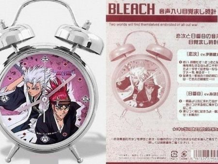 Authentic Bleach Voice Sound Alarm Clock Renji Abarai & Hitsugaya Toushirou Ver. on Sale