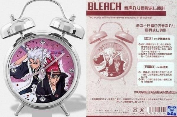 Authentic Bleach Voice Sound Alarm Clock Renji Abarai & Hitsugaya Toushirou Ver. on Sale