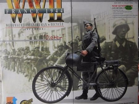 Dragon 1 6 12  WWII France 1944 Wehrmacht Infantryman w  Bicycle Dieter Action Figure For Discount