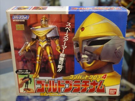 Bandai 1994 Metal Hero Series Blue Swat Gold Platinum Fighter Action Figure on Sale