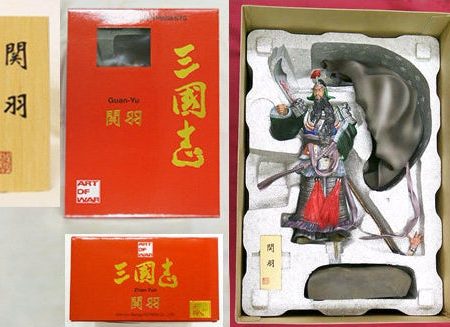 Art Of War 12  Kimiya Masago Presents Three Kingdoms Guan Yu Cold Cast Statue Figure Hot on Sale