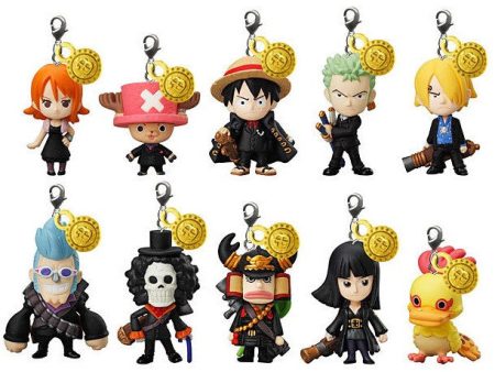 Bandai One Piece The Movie Strong World Gashapon 10 Swing Mascot Figure Set Discount