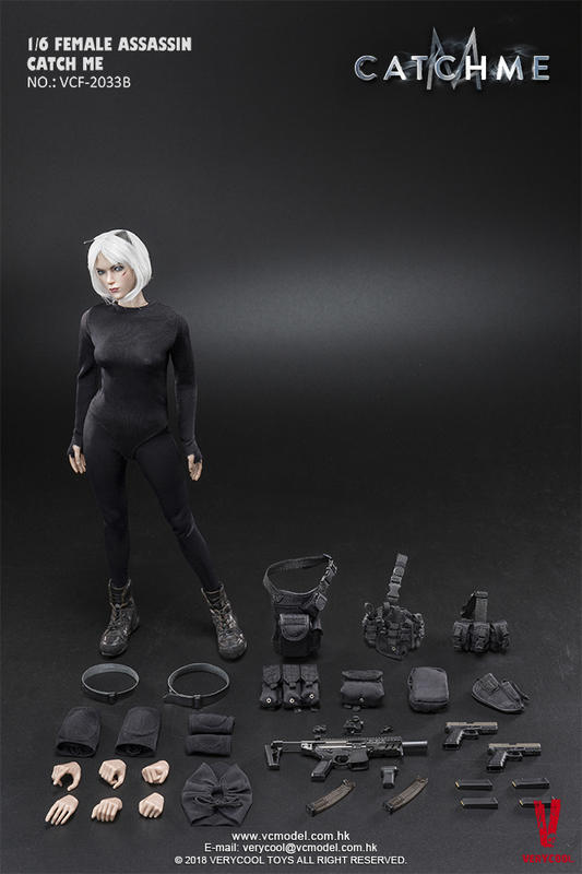 Verycool 1 6 12  VCF-2033B Female Asassin Catch Me Action Figure For Discount