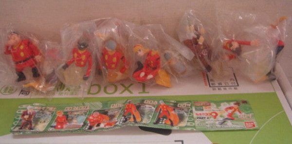 Bandai Cyborg 009 Gashapon Part 2 6 Mascot Swing Strap Figure Set Fashion