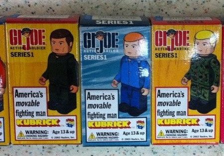 Medicom Toys Kubrick 100% G.I. Joe Series 1 America s Movable Fighting Man 5 Action Figure Set Cheap