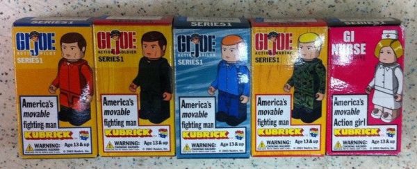 Medicom Toys Kubrick 100% G.I. Joe Series 1 America s Movable Fighting Man 5 Action Figure Set Cheap