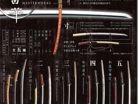 F-toys 1 12 Katana Masterworks Samurai Sword Unopened Box 10 Randam Trading Collection Figure Set Supply