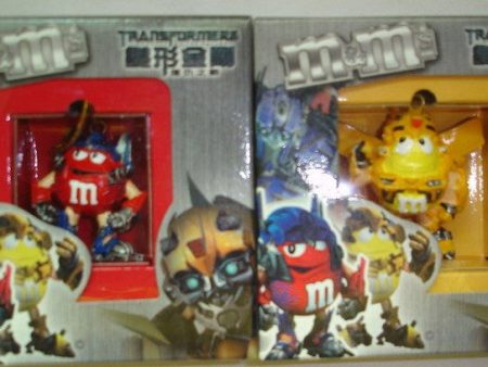 M&M s Transformers The Movie Revenge of the Fallen 2 Mascot Swing Key Chain Figure Set Fashion