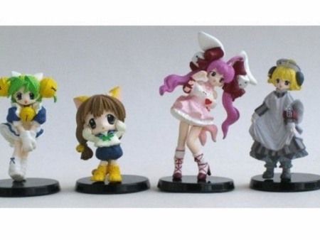 Bandai 2001 Di Gi Charat Gashapon 4 Mini Mascot Collection Figure Set Sale