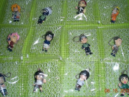 Morinaga Naruto Shippuden 12 Mini Trading Mascot Key Chain Holder Figure Set Sale