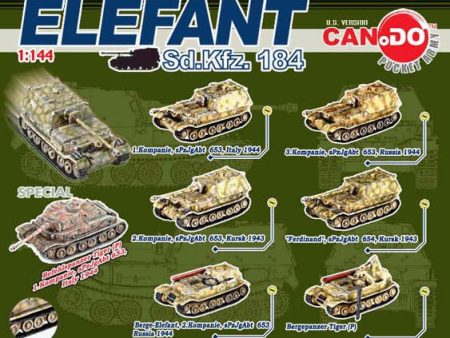 Doyusha 1 144 Can Do Micro Armor Pocket Army Series 8 Elefant Tank 6 Figure Set For Sale