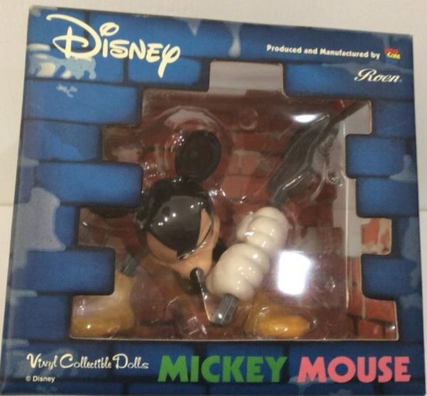 Medicom Toy VCD Vinyl Collectible Dolls Disney Roen Mickey Mouse Guitar Figure Used Hot on Sale