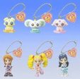 Bandai Pretty Cure Max Heart Gashapon Black White Luminous Nagisa 6 Mascot Strap Figure Set For Cheap