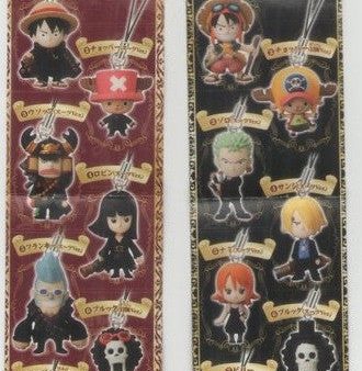 Bandai One Piece The Movie Strong World Gashapon Part 1&2 14 Swing Mascot Figure Set Sale