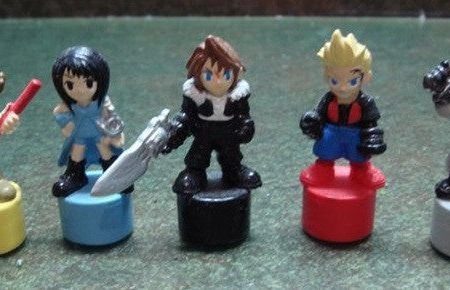 Authentic Final Fantasy VIII 8 Gashapon Stationary Pencil Cap 5 Collection Figure Set Online now