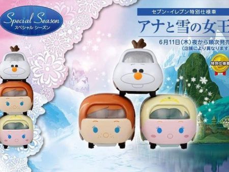 Takara Tomy Tomica Tsum Tsum Character Diecast Toy Car Frozen Anna Elas Olaf 3 Trading Collection Figure Set Discount