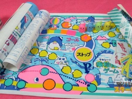 Sanrio 1985 Tuxedo Sam Penguin South Pole Tabletop Board Game Play Set For Discount