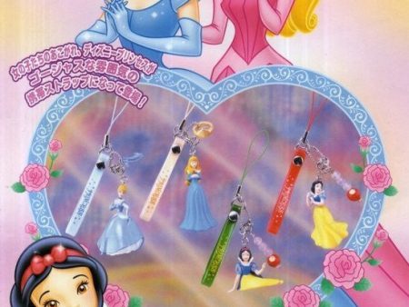 Sega Disney Fun Fan Amuse Prize Collection Princess 4 Phone Strap Trading Figure Set Sale