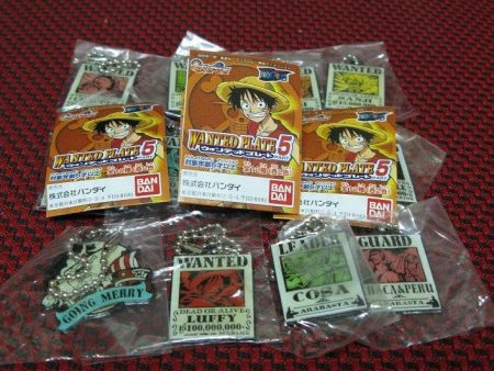 Bandai 2002 One Piece From TV Animation Gashapon Wanted Plate Part 5 12 Strap Trading Figure Set Fashion