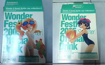 Wonder Festival WF 2005 Summer Wonda Reset Bottle Drink Cap Collection 4 Figure Fashion