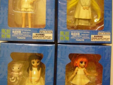 Yamato Bottle Fairy Kururu Chiriri Sarara Hororo 4 Trading Collection Figure Set Sale