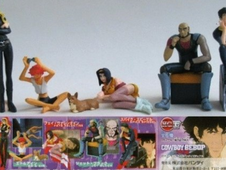 Bandai 2001 Cowboy Bebop Gashapaon HG 5 Collection Figure Set on Sale