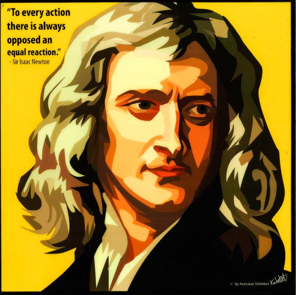 Sir Isaac Newton Pop Art (10 X10 ) Cheap