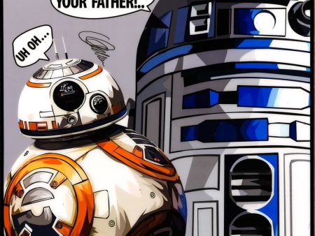 R2D2 & Bb8: I Am Your father Pop Art (10 X10 ) Hot on Sale