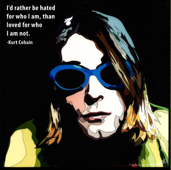 Kurt Cobain Sunglasses Pop Art (10 X10) Online