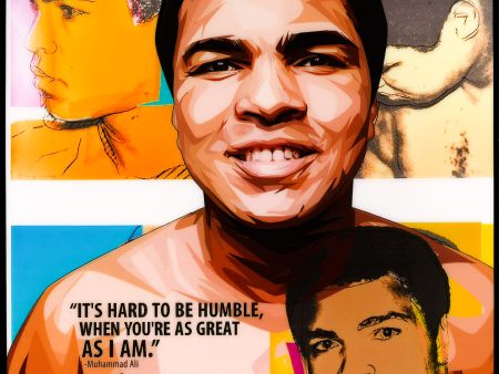 Muhamad Ali Ver. 3: It s Hard To Be Humble Pop Art (10 X10 ) Online Hot Sale